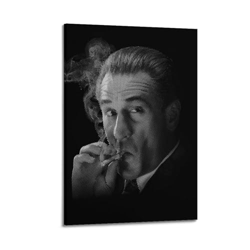 Zweig Poster, Motiv: Schauspieler Robert De Niro, dekoratives Gemälde, Leinwand, Wandposter und Kunstdruck, moderne Familienschlafzimmer-Dekoration, Poster, 50 x 75 cm von Zweig