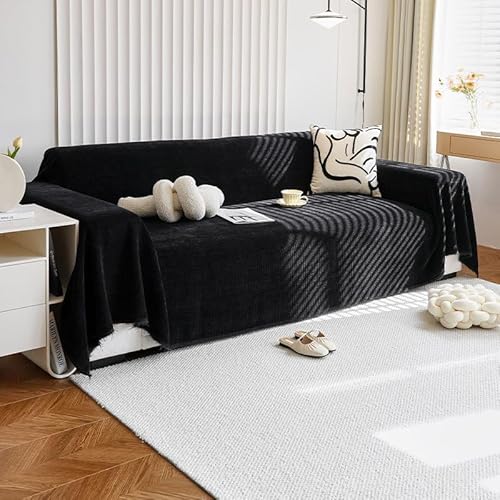 Zweig Sofa Schutzdeckeschwarz Sofaüberwurf Decke,Antirutsch,Waschbar Sofabezug,Couch Überzug Mit Quasten,Protector Sofaüberwurf Schutz Vor Haustier Katze Hunde180X380 Zweig Sofa Schutzdeckeschwarz Sofaüberwurf Decke,Antirutsch,Waschbar Sofabezug,Couch Überzug Mit Quasten,Protector Sofaüberwurf Schutz Vor Haustier Katze Hunde180X380 von Zweig
