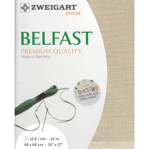 Zweigart Precut Belfast col.52 Stoffzuschnitt, 48 x 68 cm Zweigart Precut Belfast col.52 Stoffzuschnitt, 48 x 68 cm von Zweigart