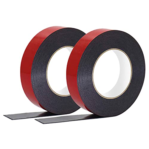 zweipappel Doppelseitiges Klebebänder Extra Stark 2mm Anti Chaleur Schaumband Montageklebeband für LED Lichtbänder Gewächshaus Montage von zweipappel