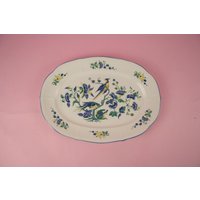 Villeroy & Boch Phoenix Malva Blau Mittlere Servierplatte Fleischplatte Oval Servier Teller Mittel Vintage Geschirr Country Collection von ZweiteLiebeLaden