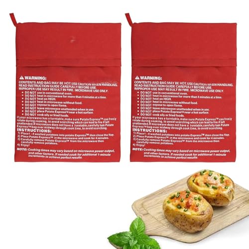 Zwenjuan 2 Stück Mikrowellen Kartoffelbeutel Kartoffel Express für schnelles Kochen Wiederverwendbarer Kochbeutel für Mikrowelle für Kartoffeln & Gemüse Umweltfreundlich & Praktisch(19 * 25cm) Zwenjuan 2 Stück Mikrowellen Kartoffelbeutel Kartoffel Express für schnelles Kochen Wiederverwendbarer Kochbeutel für Mikrowelle für Kartoffeln & Gemüse Umweltfreundlich & Praktisch(19 * 25cm) von Zwenjuan