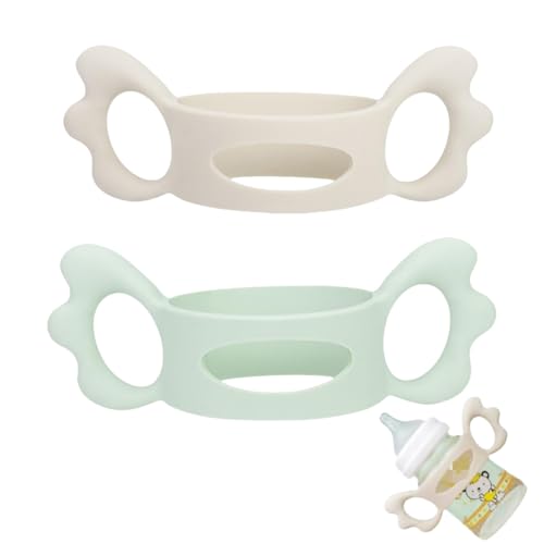 Zwenjuan Griffe für Flaschengriff,2 Stück Babyflaschen Griffe Flaschengriff Halter,Fütterungsflasche Tragegriffe Easy Grip Standard Silikon Flaschengriff,für Baby Kleinhand Greifdesign Zwenjuan Griffe für Flaschengriff,2 Stück Babyflaschen Griffe Flaschengriff Halter,Fütterungsflasche Tragegriffe Easy Grip Standard Silikon Flaschengriff,für Baby Kleinhand Greifdesign von Zwenjuan