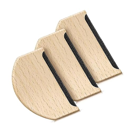 Zwenjuan Holz Fuzz Shaver,3 Stück Anti Pilling Kamm Portable Lint Remover Wollkamm Fusselkamm Clothes Lint Remover Für Wolle Kaschmir Und Weitere Stoffe,Kleidung,Matratzen Und Tierhaare Zu Entfernen von Zwenjuan