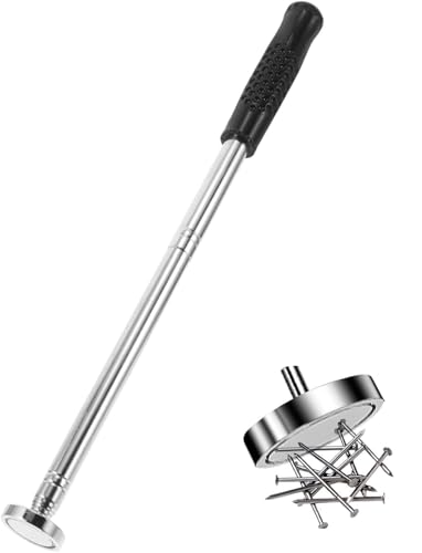 Zwenjuan Teleskop Magnetstab,Magnet Pick Up Tool Stabmagnet Stark 16KG Tragfähigkeit,23-104cm Teleskopmagnet mit Rutschfestem Griff, Magnetheber, Magnetstab Telescopic Tool von Zwenjuan