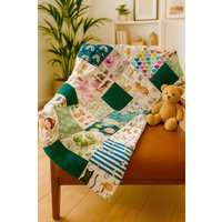 Decke Aus Deiner Kleidung | Erinnerungsdecke Minky Fleece Memory Blanket Personalisierte Patchworkdecke Eigene Kleider Babydecke von ZwergenNaehstuebchen