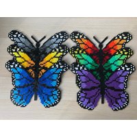 Große Schmetterlinge Aus Bügelperlen Große Schmetterlinge Aus Bügelperlen von ZwergenmamasDeko