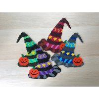 Hexenhut Aus Bügelperlen Tischdeko/Fensterdeko Für Halloween von ZwergenmamasDeko