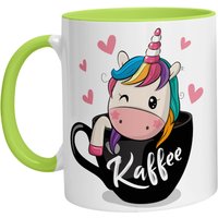 Tasse Mit Spruch Einhorn Kaffee - Kaffeetasse Statement Becher Geschenk von Zwergenstick