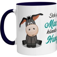 Tasse Mit Spruch Esel Spüre Die Macht Oder Doch Den Hunger - Kaffeetasse Statement Becher Geschenk von Zwergenstick
