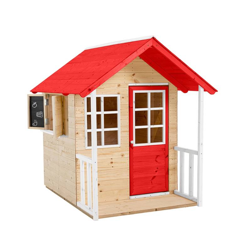 Zwerkules Spielhaus Lolla 135 cm x 120 cm x 139 cm Rot FSC® von Zwerkules