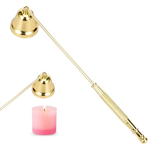 Zwhhmf Kerzenlöscher aus Edelstahlmit langem Griff(Golden) für Kerzen CandleKerzen Candle Extinguishergeeignet für Hausefür Hause Küche von Zwhhmf