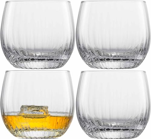 Schott Glas Fortune Whiskyglas aus hochwertigem Glas hergestellt, 4-teiliges Set, Maße: Höhe: 8.5 cm, Durchmesser: 9.5 cm, Volumen: 400 ml, 122325 von Schott Zwiesel