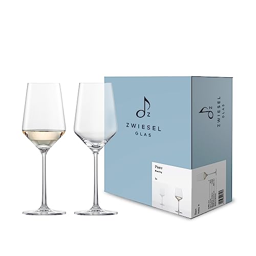 Zwiesel Glas Riesling Weißweinglas Pure (2-er Set), anmutige Weingläser für Weißwein, spülmaschinenfeste Tritan®-Kristallgläser, Made in Germany (Art.-Nr. 122349) von Zwiesel Glas