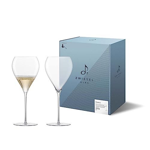 Zwiesel Glas Premium Schaumweinglas Enoteca (2-er Set), in Handarbeit mundgeblasene Champagnergläser, edle Kristallgläser für Schaumwein (Art.-Nr. 122196) von Zwiesel Glas