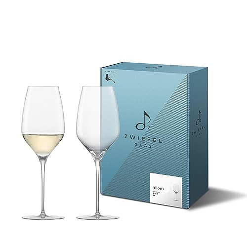Zwiesel Glas Riesling Weißweinglas Alloro (2-er Set), in Handarbeit mundgeblasene Weingläser, ästhetische Tritan-Kristallgläser für Weißwein (Art.-Nr. 122093) von Zwiesel Glas