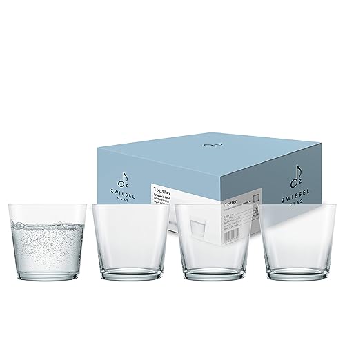 Zwiesel Glas Wasserglas Together 0,3L (4-er Set), formschöne Trinkgläser, spülmaschinenfeste Tritan-Kristallgläser, Made in Germany (Art.-Nr. 122337) von Zwiesel Glas