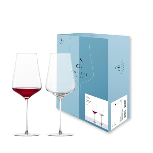 Zwiesel Glas Bordeaux Rotweinglas Duo (2-er Set), hand- und maschinengefertigte Bordeauxgläser für Rotwein, spülmaschinenfeste Tritan-Kristallgläser (Art.-Nr. 123470) von Zwiesel Glas