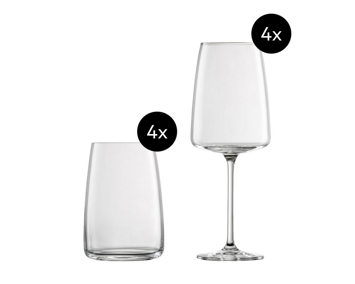 Zwiesel Glas Gläser-Set Vivid Senses, Kristallglas, 8-tlg. von Zwiesel Glas