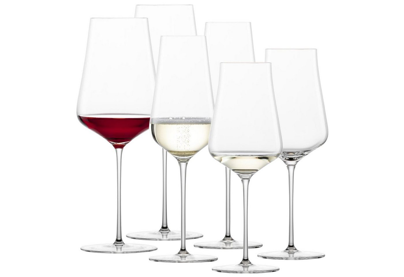 Zwiesel Glas Glas Duo Bordeaux Weißwein Champagner Gläser 6er Set, Glas von Zwiesel Glas