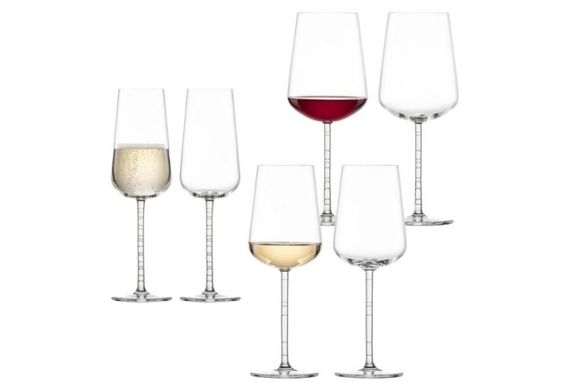 Zwiesel Glas Gläser-Set Journey Bordeaux Weißwein Champagner Gläser, Glas Zwiesel Glas Gläser-Set Journey Bordeaux Weißwein Champagner Gläser, Glas von Zwiesel Glas