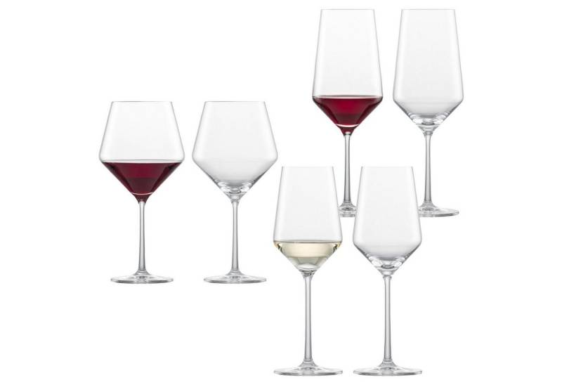 Zwiesel Glas Gläser-Set Pure Rot- und Weißweingläser 6er Set, Glas Zwiesel Glas Gläser-Set Pure Rot- und Weißweingläser 6er Set, Glas von Zwiesel Glas