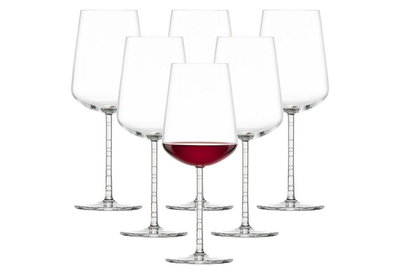 Zwiesel Glas Rotweinglas Journey Bordeaux Rotweingläser 633 ml 6er Set, Glas von Zwiesel Glas