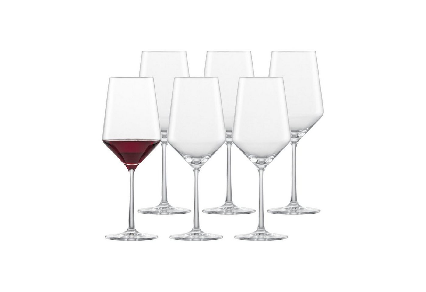 Zwiesel Glas Rotweinglas Pure Cabernet Rotweingläser 540 ml 6er Set, Glas von Zwiesel Glas
