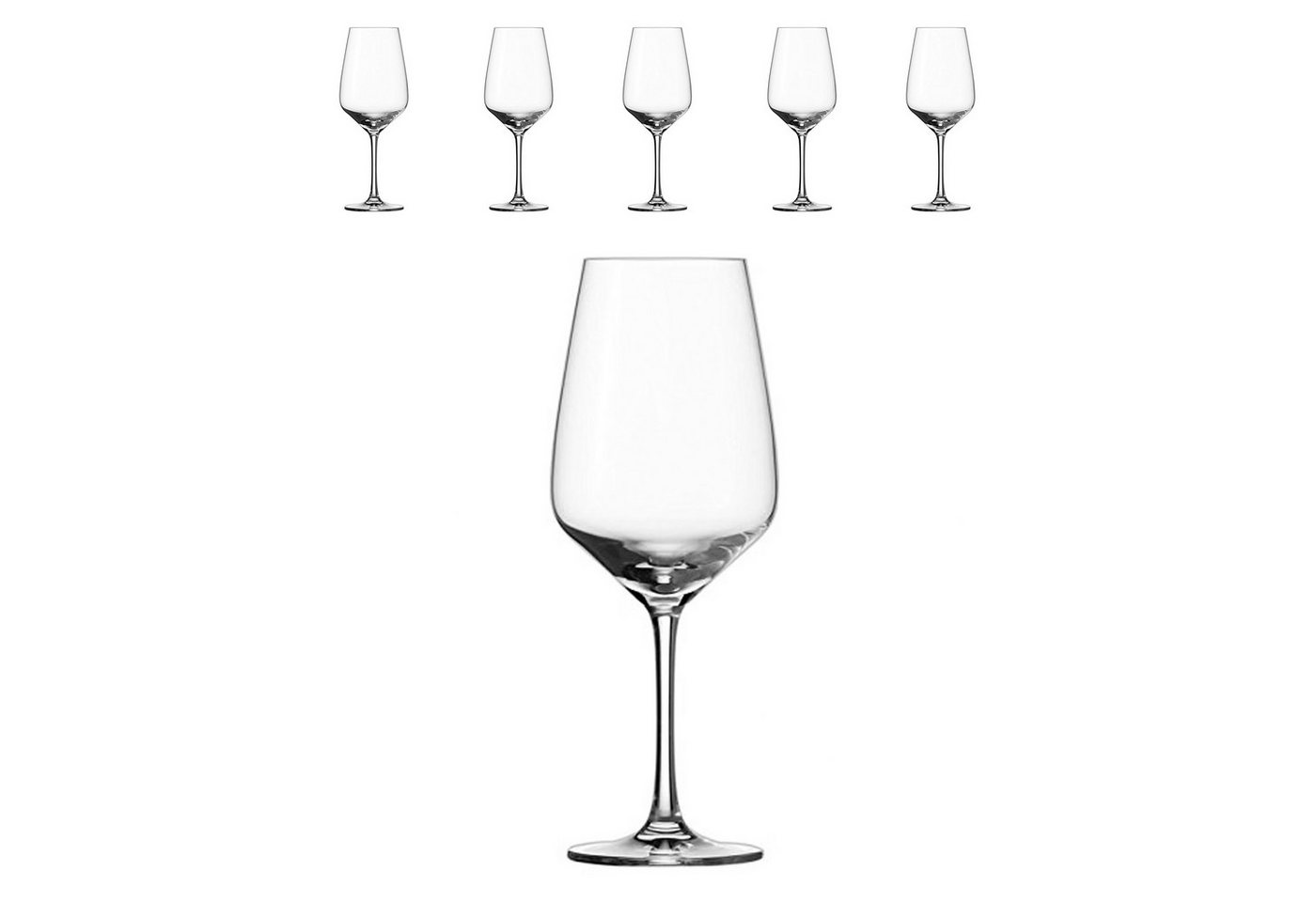 Zwiesel Glas Rotweinglas Schott Zwiesel Taste Rotweingläser – 6er Set 497ml geeicht, Tritan-Kristallglas Zwiesel Glas Rotweinglas Schott Zwiesel Taste Rotweingläser – 6er Set 497ml geeicht, Tritan-Kristallglas von Zwiesel Glas