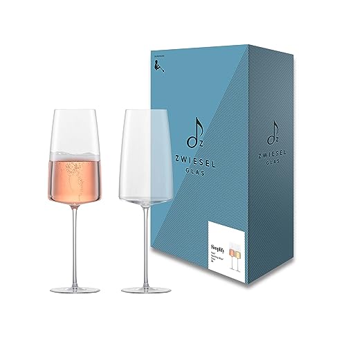 Zwiesel Glas Sektglas leicht & frisch Simplify (2-er Set), in Handarbeit mundgeblasene Sektgläser mit Moussierpunkt, Tritan®-Kristallgläser für Perlwein (Art.-Nr. 122055) von Zwiesel Glas