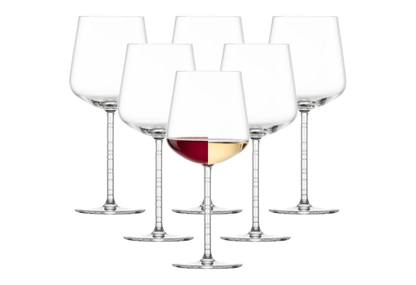 Zwiesel Glas Weinglas Journey Allround Weingläser 608 ml 6er Set, Glas von Zwiesel Glas