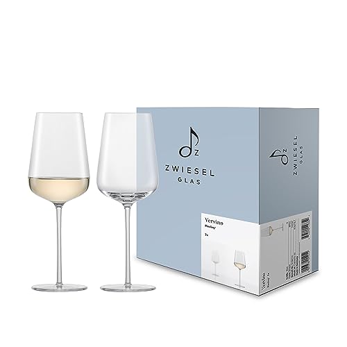Zwiesel Glas Riesling Weißweinglas Vervino (2-er Set), edle Weingläser für Weißwein, spülmaschinenfeste Tritan®-Kristallgläser, Made in Germany (Art.-Nr. 122167) von Zwiesel Glas