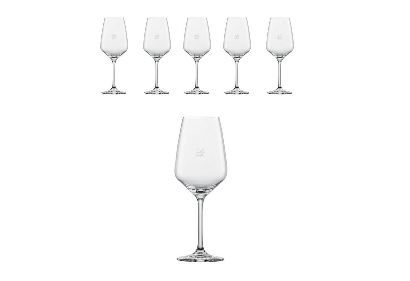 Zwiesel Glas Weißweinglas Schott Zwiesel Taste Weißweingläser – 6er Set 356ml geeicht, Tritan-Kristallglas Zwiesel Glas Weißweinglas Schott Zwiesel Taste Weißweingläser – 6er Set 356ml geeicht, Tritan-Kristallglas von Zwiesel Glas