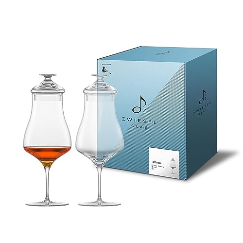Zwiesel Glas Whisky Nosing Glas Alloro, in Handarbeit mundgeblasene Whiskygläser mit Deckel, ästhetische Tritan®-Kristallgläser für Whisky (Art.-Nr. 122090) von Zwiesel Glas