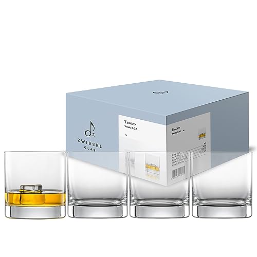 Zwiesel Glas Whiskyglas Tavoro 0,4 L (4-er Set), moderner Tumbler für Whisky, spülmaschinenfeste Tritan-Kristallgläser, Made in Germany (Art.-Nr. 122420) von Zwiesel Glas