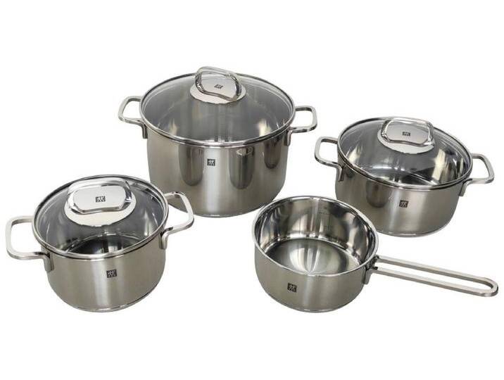 B-Ware Zwilling 65060-003-0 Quadro 4teiliges Topf-Set Kochtöpfe Pfannenset Bratpfannen von Zwilling