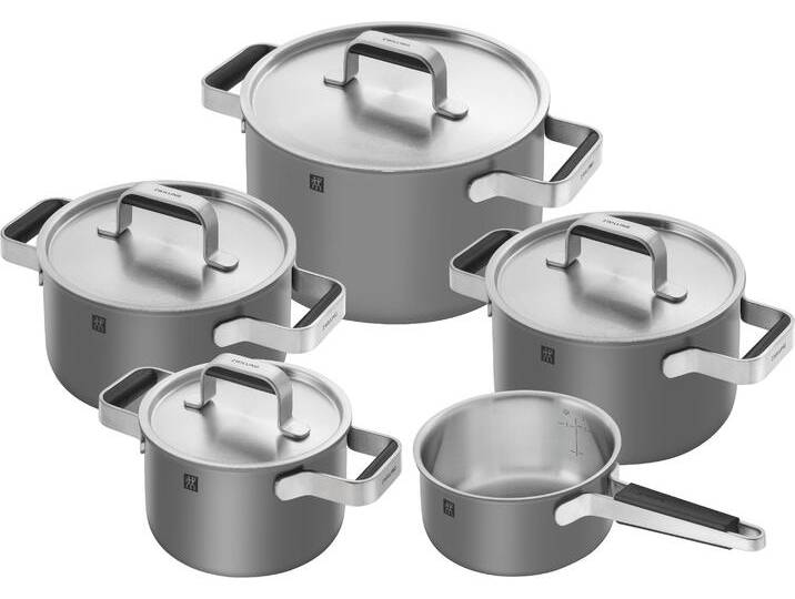 Topf-Set ZWILLING Pure , grau, Töpfe, Stay-Cool-Griffe, 3-lagige Bodentechnologie Topf-Set ZWILLING Pure , grau, Töpfe, Stay-Cool-Griffe, 3-lagige Bodentechnologie von Zwilling