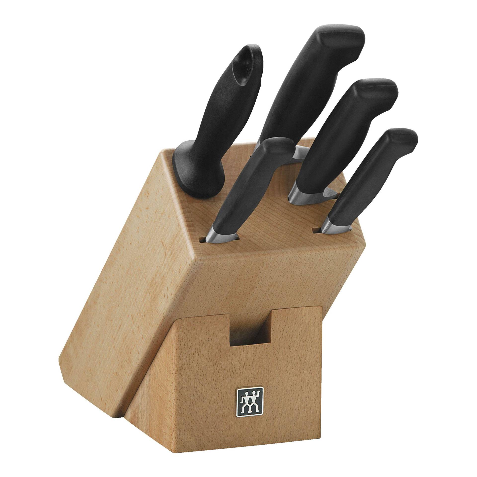 ZWILLING **** VIER STERNE Messerblockset 6-tlg, Natur von Zwilling