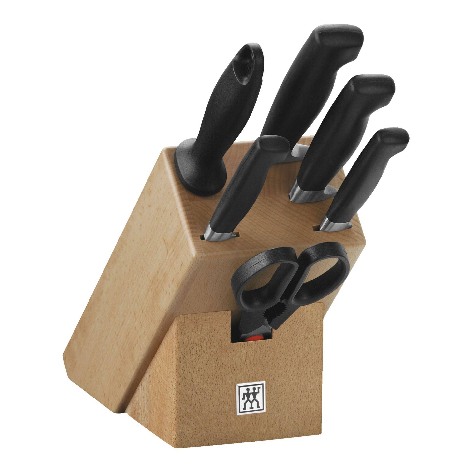 ZWILLING **** VIER STERNE Messerblockset 7-tlg, Natur von Zwilling