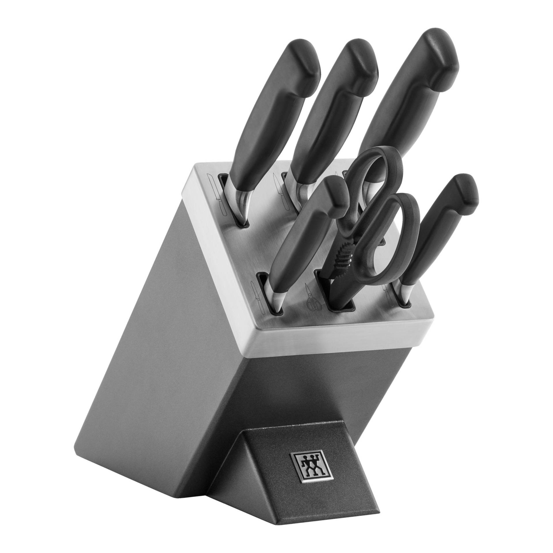 ZWILLING **** VIER STERNE Selbstschärfender Messerblock 7-tlg, Anthrazit von Zwilling