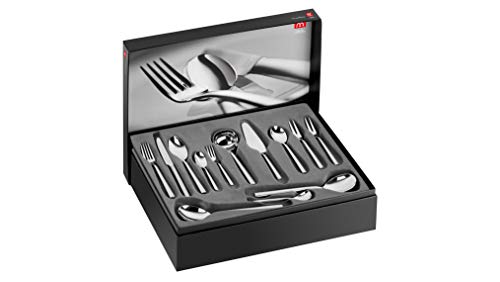 ZWILLING Senses Besteck-Set, 68-teilig, Für 12 Personen, 18/10 Edelstahl/Hochwertiger Klingenstahl, Mattiert von Zwilling