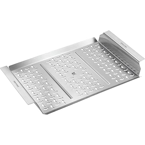 ZWILLING BBQ+ Edelstahl Grill-Topper, Antihaft-Grillschale für Gemüse, Meeresfrüchte und kleine Lebensmittel, perforierte Grillpfanne für gleichmäßige Wärme- und Rauchzirkulation, spülmaschinenfest von ZWILLING