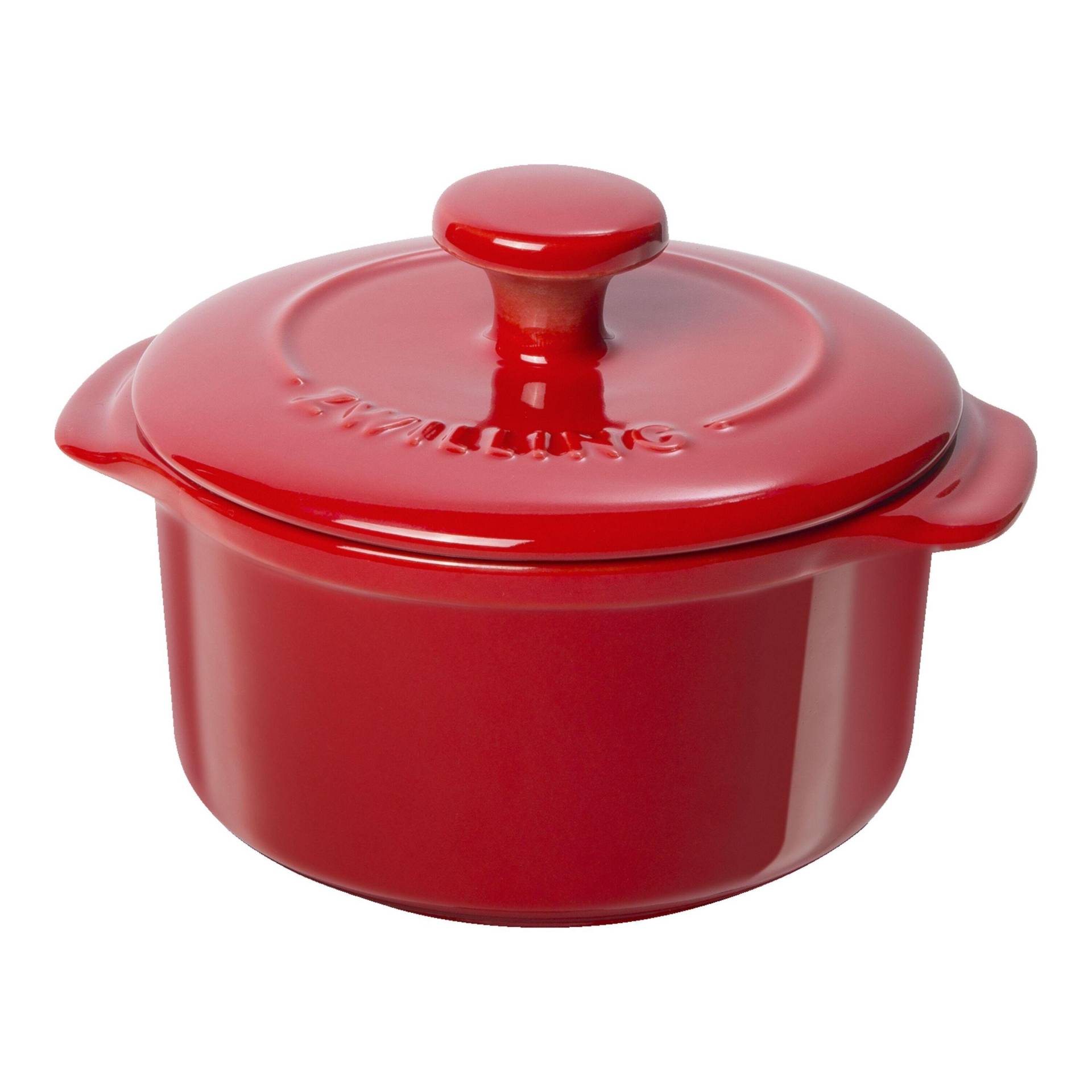 ZWILLING Cocotte Set 2-tlg, rund, Kirsch-Rot, Keramik von Zwilling