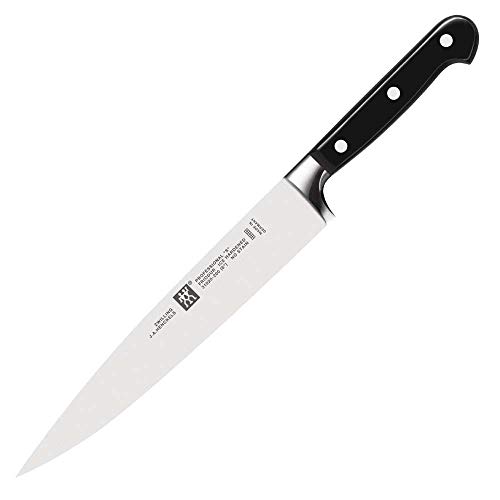 ZWILLING Professional S Fleischmesser, Klingenlänge: 20 cm, Großes Klingenblatt, Rostfreier Spezialstahl/Kunststoff-Griff mit Nieten, Schwarz [Made in Germany] von ZWILLING