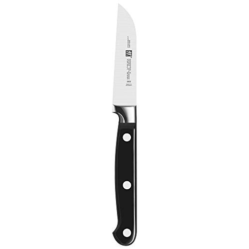 ZWILLING Professional S Gemüsemesser, Klingenlänge: 9 cm, Kleines Klingenblatt, Rostfreier Spezialstahl/Kunststoff-Griff mit Nieten, Schwarz [Made in Germany] von Zwilling