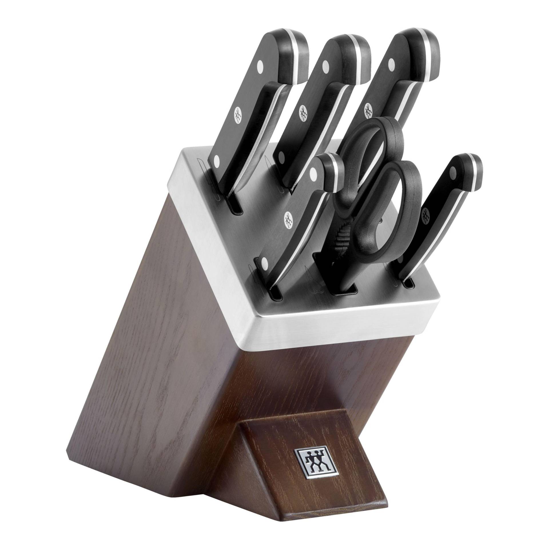 ZWILLING Gourmet Selbstschärfender Messerblock 7-tlg, Braun von Zwilling