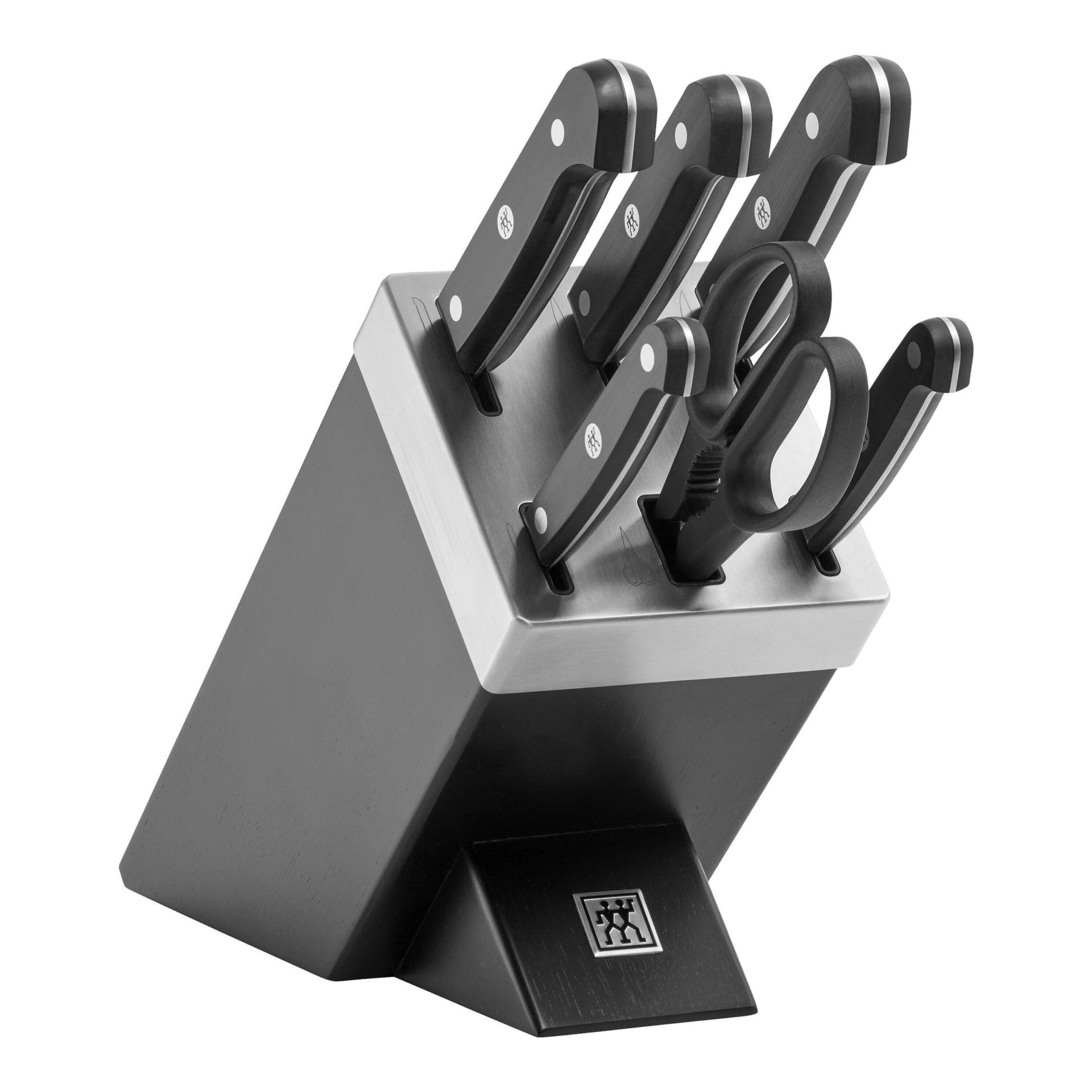 ZWILLING Gourmet Selbstschärfender Messerblock 7-tlg, Schwarz von Zwilling