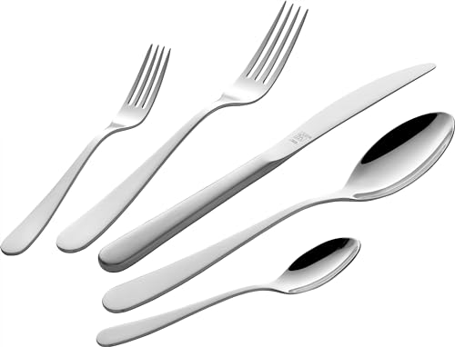 ZWILLING Greenwich Besteck-Set, 68-teilig, Für 12 Personen, 18/10 Edelstahl/Hochwertiger Klingenstahl, Mattiert, Silber von Zwilling