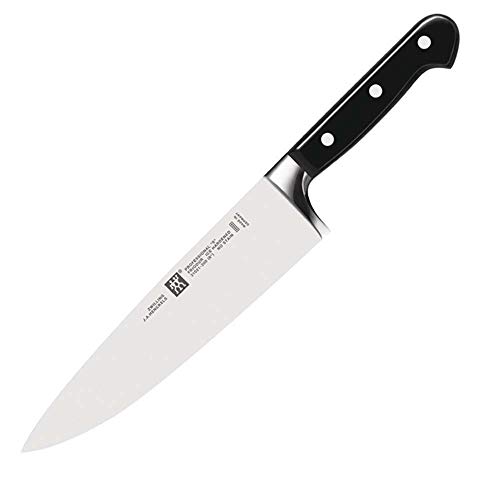 ZWILLING Professional S Kochmesser, Klingenlänge: 26 cm, Breites Klingenblatt, Rostfreier Spezialstahl/Kunststoff-Griff mit Nieten, Schwarz [Made in Germany] von Zwilling