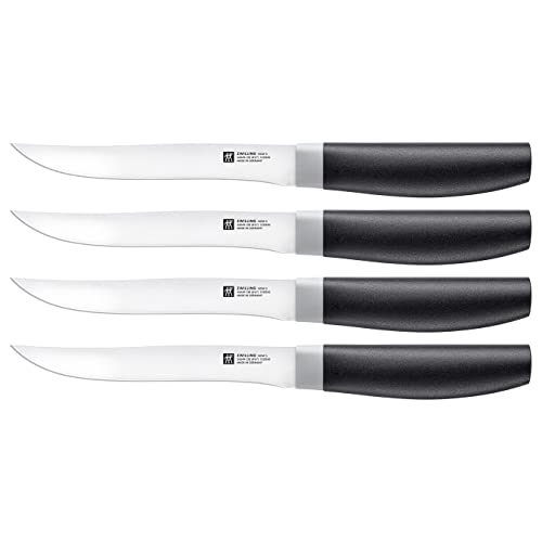 Zwilling Now S Messer Steakmesserset 4-tlg, Schwarz Rostfreier Spezialstahl Eisgehärtet von Zwilling